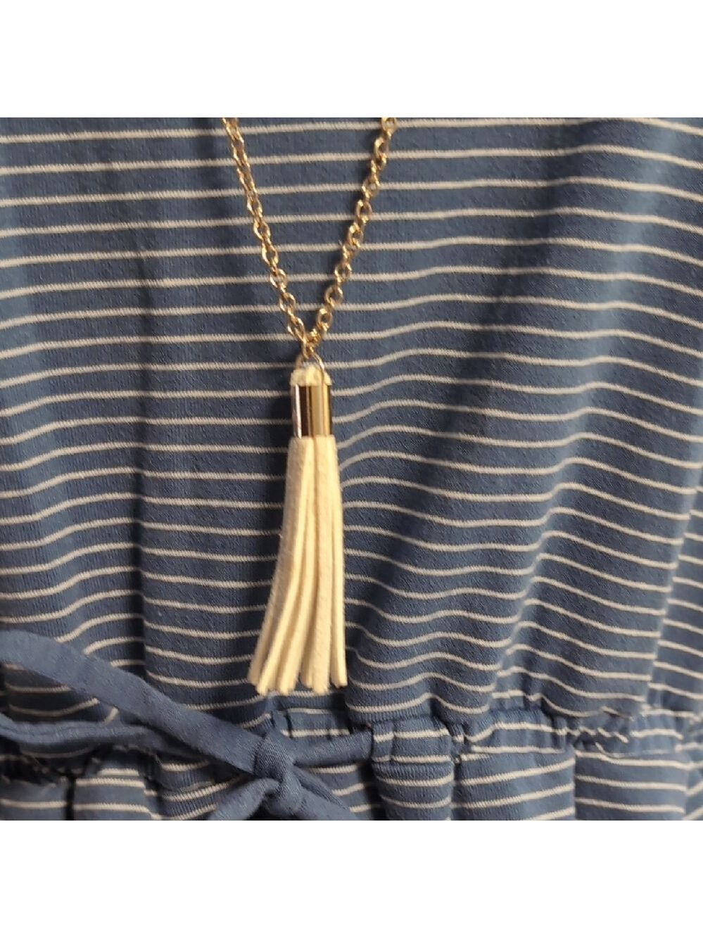 Charming Charlie Nautical Necklace with Tassel - Picture 2 of 7